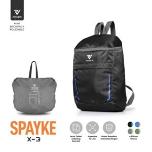 ROVER - SPAYKE X-3 Backpack Lipat Tas Ransel Punggung Bahu Foldable Pria Wanita Unisex
