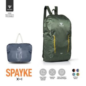 ROVER - SPAYKE X-1 Backpack Lipat Tas Ransel Punggung Bahu Foldable Pria Wanita Unisex