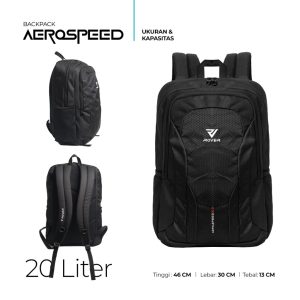 ROVER - AEROSPEED Backpack 20 Liter Tas Ransel Punggung Pria Kerja Kuliah Kuat Aman Urban Sporty