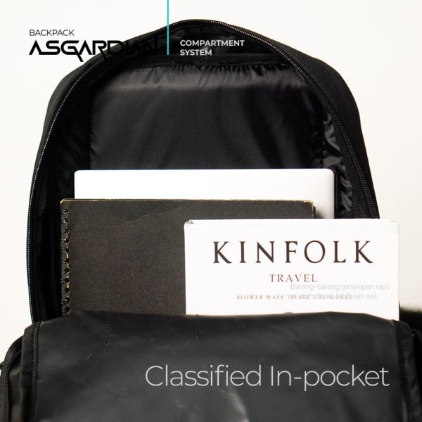 ROVER - ASGARDIAN Backpack 20 Liter Tas Ransel Punggung Pria Kerja Kuliah Kuat Aman Urban Sporty - Image 3