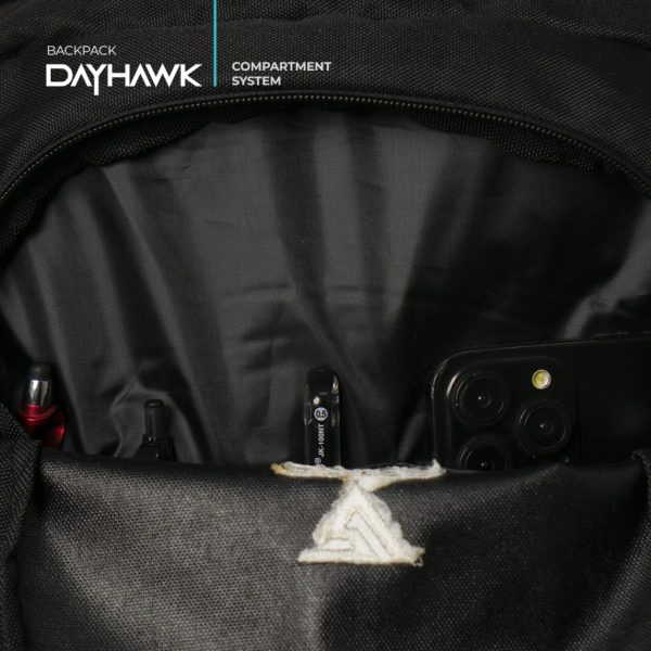 ROVER - DAYHAWK Backpack 20 Liter Tas Ransel Punggung Pria Kerja Kuliah Kuat Aman Urban Sporty - Image 3