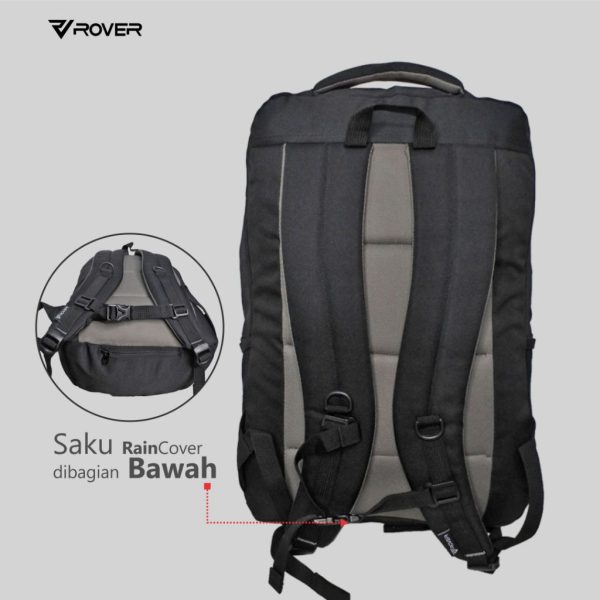 ROVER - ENIGMA Backpack 20 Liter Tas Ransel Punggung Pria Kerja Kuliah Sekolah Urban Sporty - Image 4