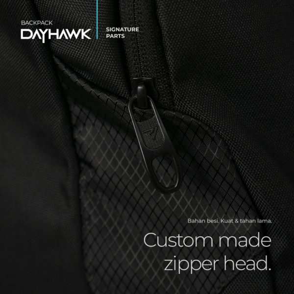 ROVER - DAYHAWK Backpack 20 Liter Tas Ransel Punggung Pria Kerja Kuliah Kuat Aman Urban Sporty - Image 4