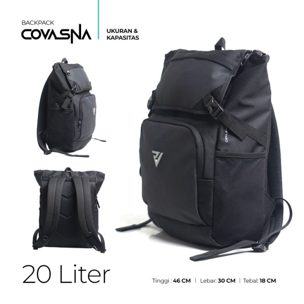 ROVER - COVASNA Backpack 15 Liter Tas Ransel Punggung Pria Kerja Kuliah Kuat Aman Urban Sporty - Image 4
