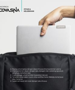 Alternative view of ROVER - COVASNA Backpack 15 Liter Tas Ransel Punggung Pria Kerja Kuliah Kuat Aman Urban Sporty