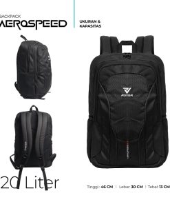 ROVER - AEROSPEED Backpack 20 Liter Tas Ransel Punggung Pria Kerja Kuliah Kuat Aman Urban Sporty