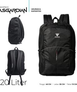 ROVER - ASGARDIAN Backpack 20 Liter Tas Ransel Punggung Pria Kerja Kuliah Kuat Aman Urban Sporty